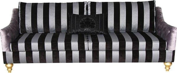 3A Mobilya Black Silver Kanepe - Image 1