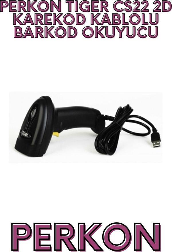 PERKON TIGER CS20 1D LAZER KABLOLU USB BARKOD OKUYUCU - Image 1
