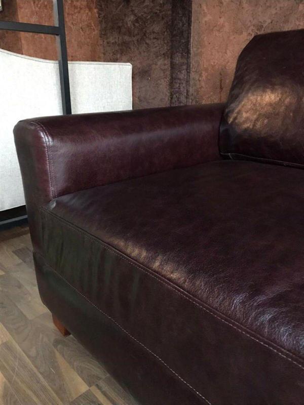 3A Mobilya London Hakiki Deri Kanepe - Image 1