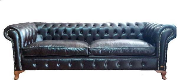 3A Mobilya Chambridge İtalyan Gerçek Deri Chesterifled 230X90X80 Cm - Image 1