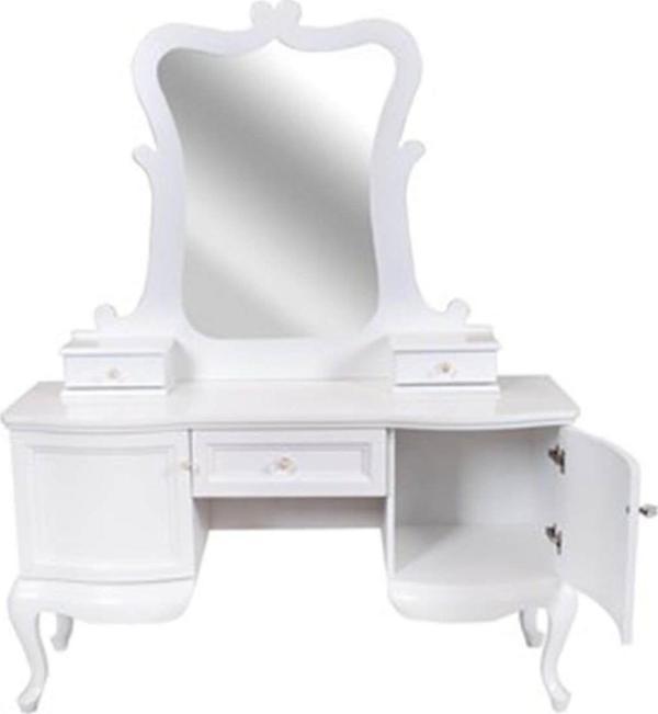 3A Mobilya Angel Makyaj Masası Beyaz 190X150X150 C - Image 1