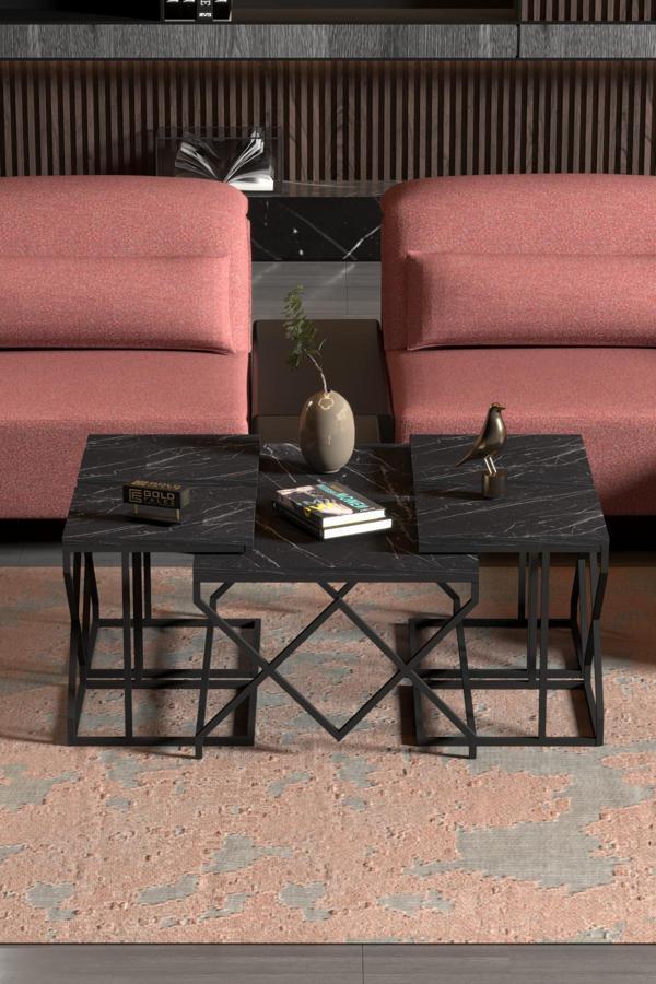 Tv Sehpası Mira Gold 5032 Beyaz 160 Cm 35 Cm 50 Cm - Image 1