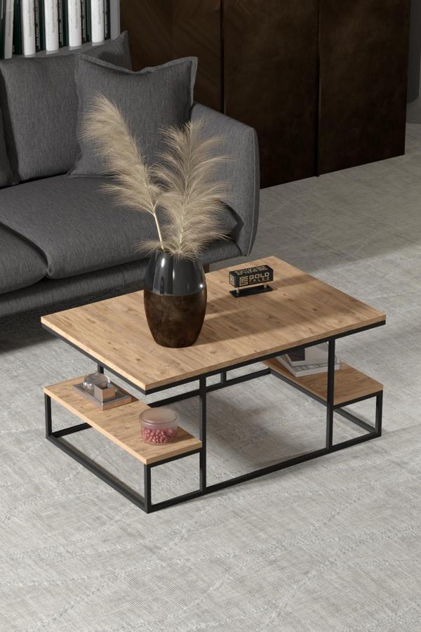 Orta Sehpa Tekli Damla Traverten - Image 1