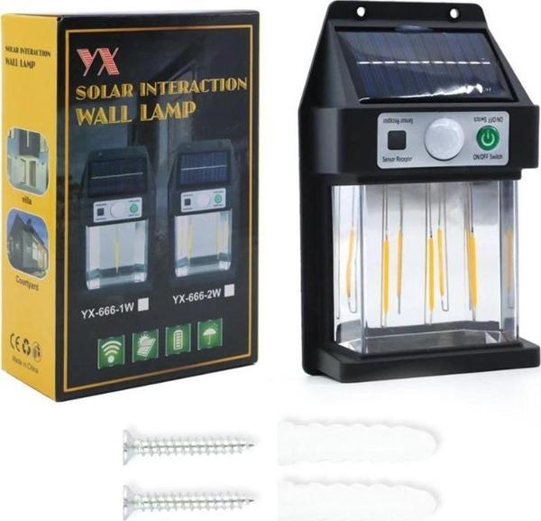 MDB Güneş Enerjili Hareket Sensörlü Duvar Lambası - Image 1