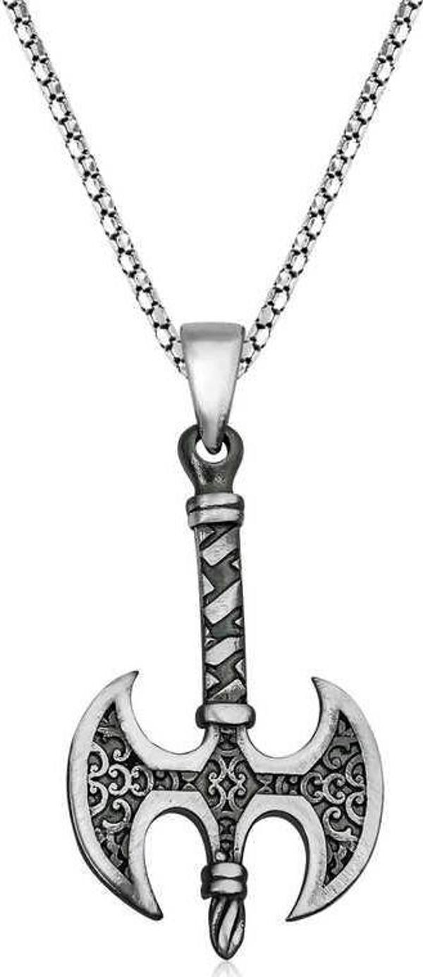 MDB 925 Ayar Gümüş Balta Kolye - Image 1