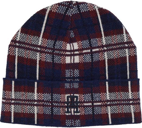TH MONOGRAM TARTAN BEANIE - Image 1