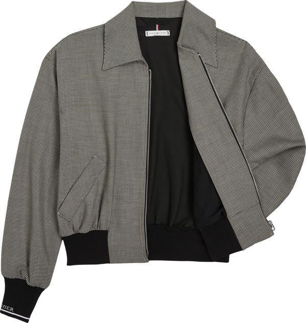 MINI CHECK BOMBER JACKET - Image 1