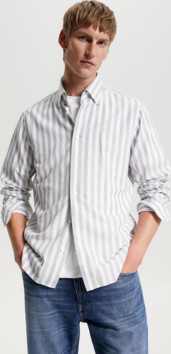 DC SILKY BOLD STRIPE RF SHIRT - Image 1