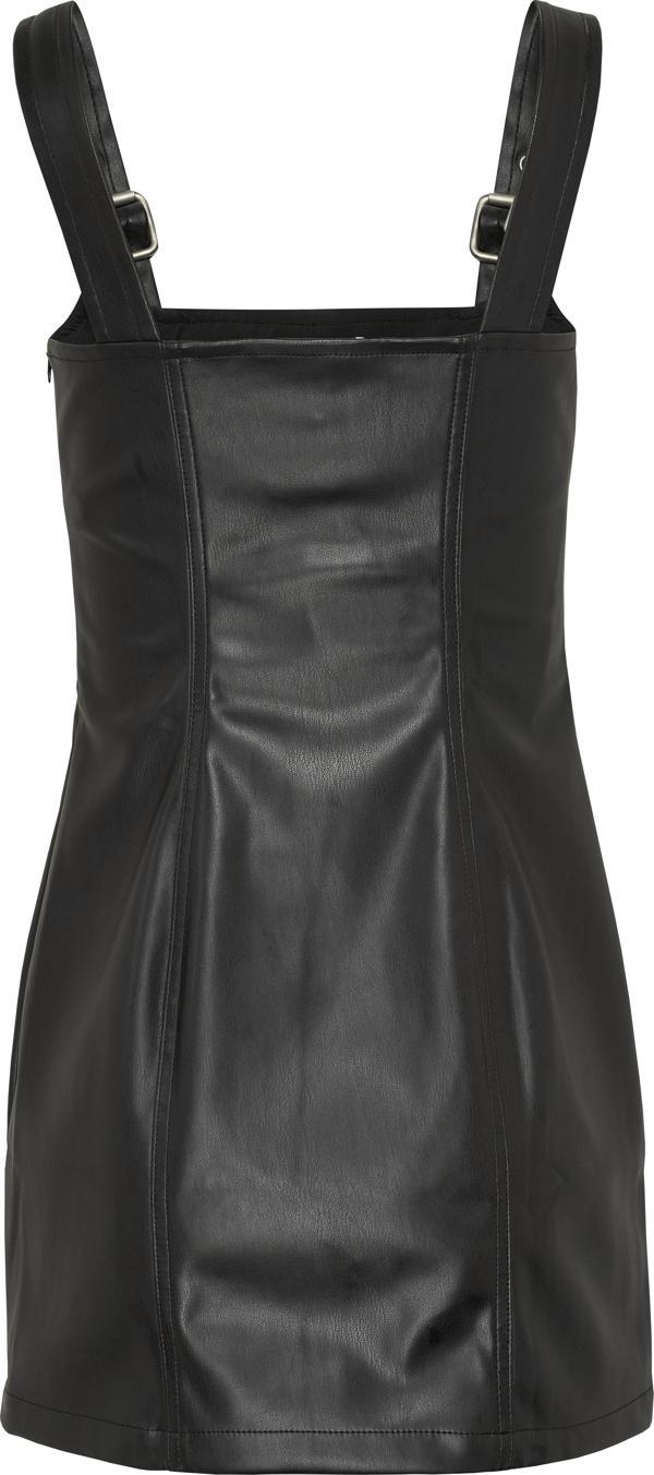 TJW BUCKLE PLEATHER MINI DRESS - Image 1