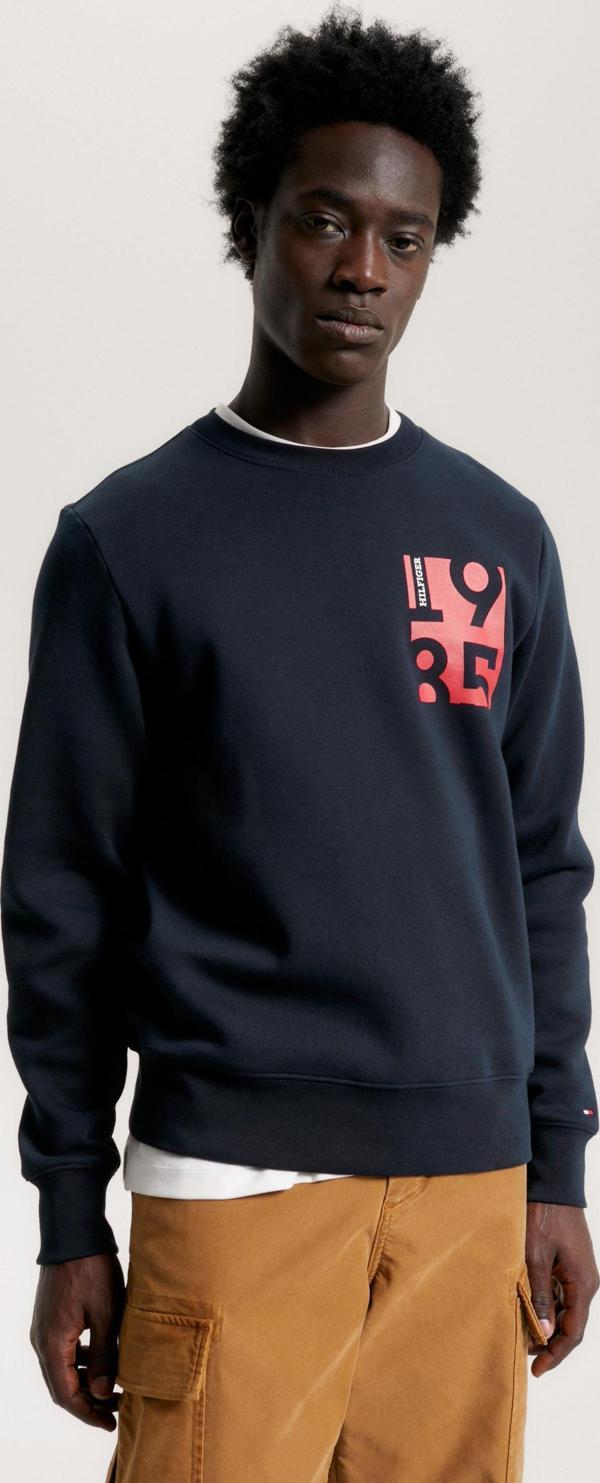 CHEST PRINT CREWNECK - Image 1