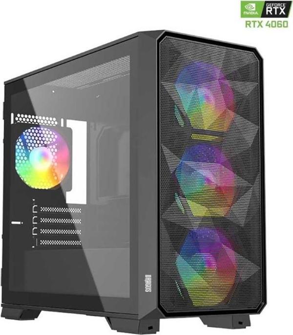Dragos DRx6547 Ryzen 5 5500 16GB Ram 1TB M.2 NVMe SSD 8GB RTX4060 Ekran Kartı Masaüstü Oyun Bilgisayarı - Image 1
