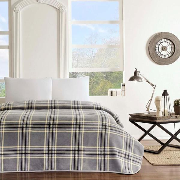 TAÇ FAUSTO POLYESTER BATTANİYE TEK KİŞİLİK ANTRASIT - Image 1