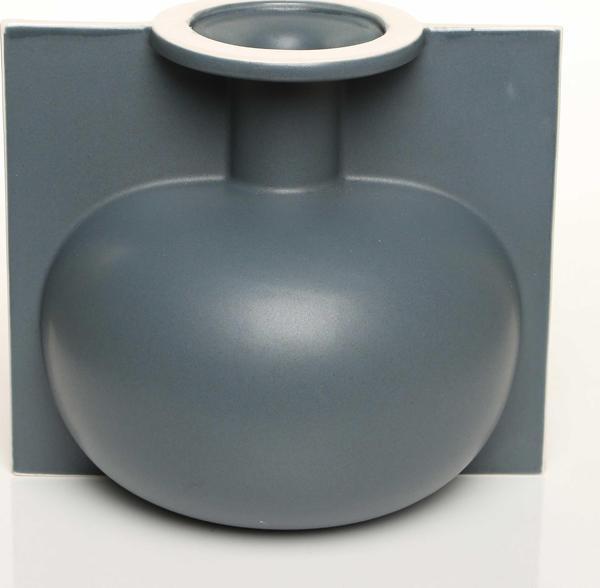 LIP KOYU GRİ VAZO KÜÇÜK 20*17*18 CM AK.JL0017 - Image 1