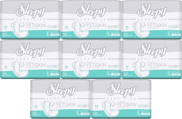 Sleepy Yetişkin Hasta Bezi Bel Bantlı L - Large - Büyük 240 Adet (8PK*30) - Image 1