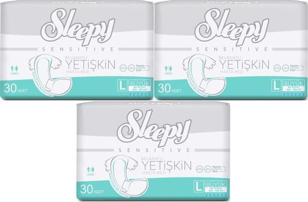 Sleepy Yetişkin Hasta Bezi Bel Bantlı L - Large - Büyük 90 Adet (3PK*30) - Image 1