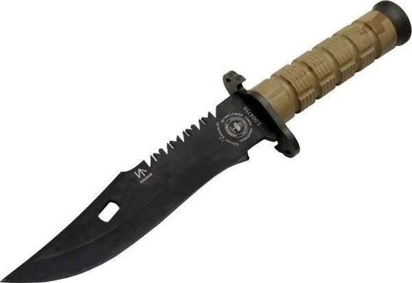 Salgur S 4759 Türk Tipi Komando Bıçağı 28,5cm - Testere Detaylı Bıçak, İpli, Kılıflı - Image 1