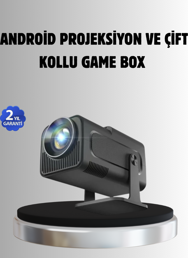 Android Projeksiyon Game Box – 1280x720p HD Çözünürlük, Bluetooth,HDMI ve USB Girişli - Image 1