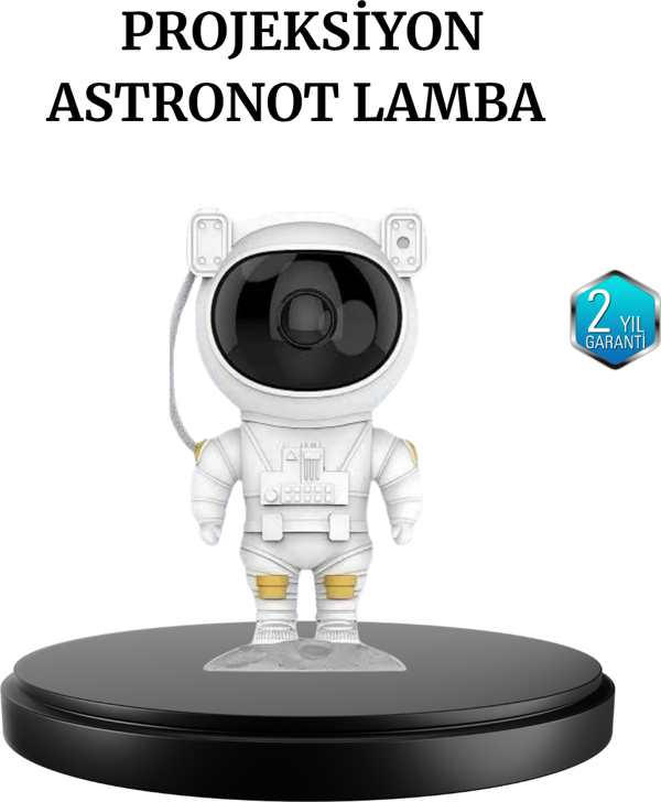 Astronot Projeksiyon Lambası Bluetooth Müzikli ve Uzaktan Kumandalı - Image 1