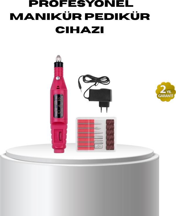 Profesyonel Tırnak Matkap Makinesi – USB Şarjlı, Ayarlanabilir Hız, Düşük Titreşimli ve Sessiz Çalış - Image 1