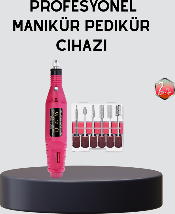 Tırnak Matkap Makinesi – Profesyonel Manikür Pedikür Cihazı, Ayarlanabilir Hız ve Sessiz Çalışma - Image 1