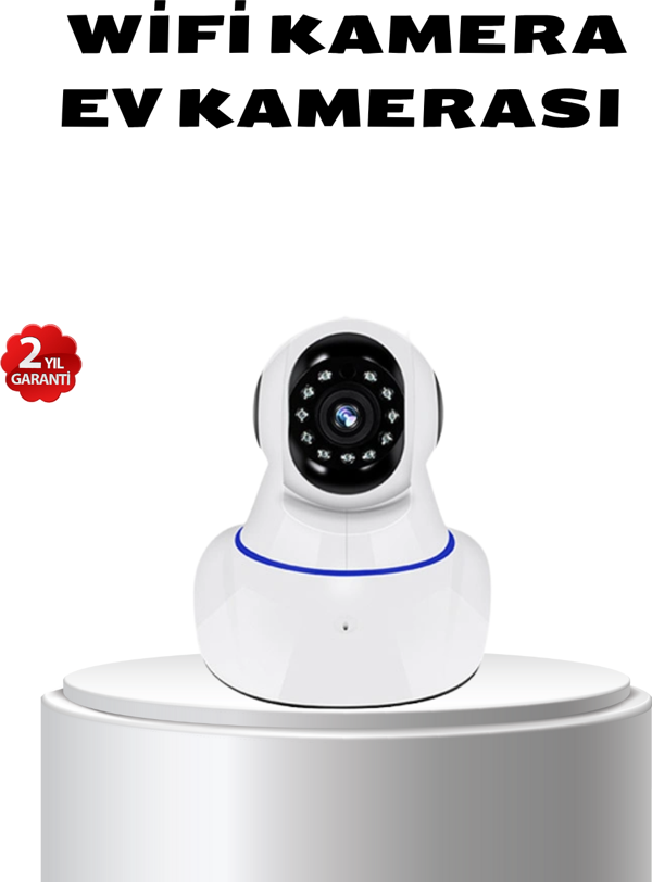 Full HD Akıllı IP Kamera – Gece Görüşlü, Hareket Sensörlü, Çift Yönlü Ses ve Online Kayıt Özellikli - Image 1