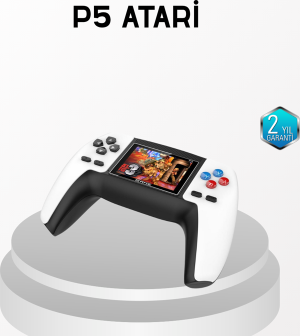 520 Klasik Oyunlu P5™ ControllerView Retro Konsol – Şarjlı, AV Giriş Destekli, Ergonomik Tasarım - Image 1