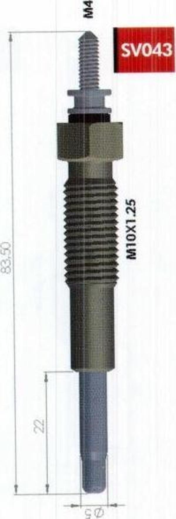 Kızdırma Bujisi 11V Ford Mazda B2500 626 Ym Ranger 2.5D-Td 4X4 Kıa Besta Bongo Pregıo 2.7D - Image 1