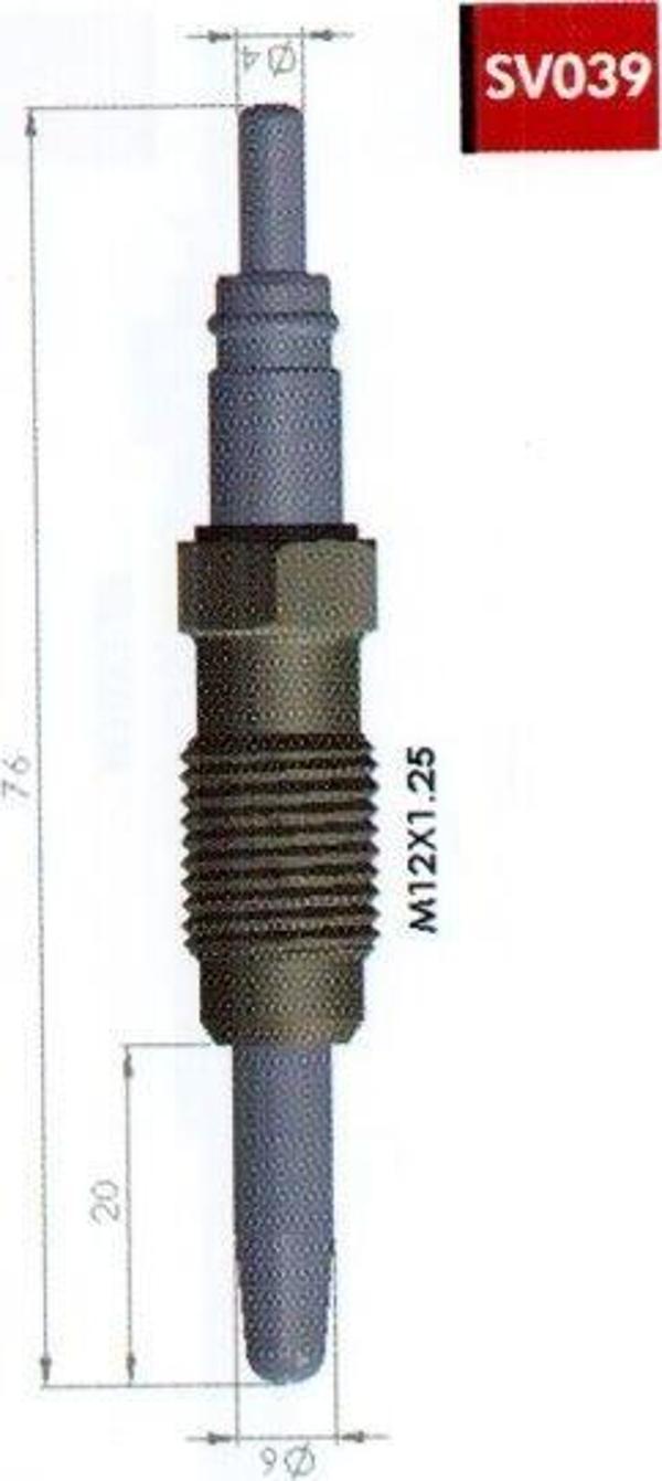 Kızdırma Bujisi 11V Fıat Doblo-Palıo-Punto-Strada 1.9 D - Image 1