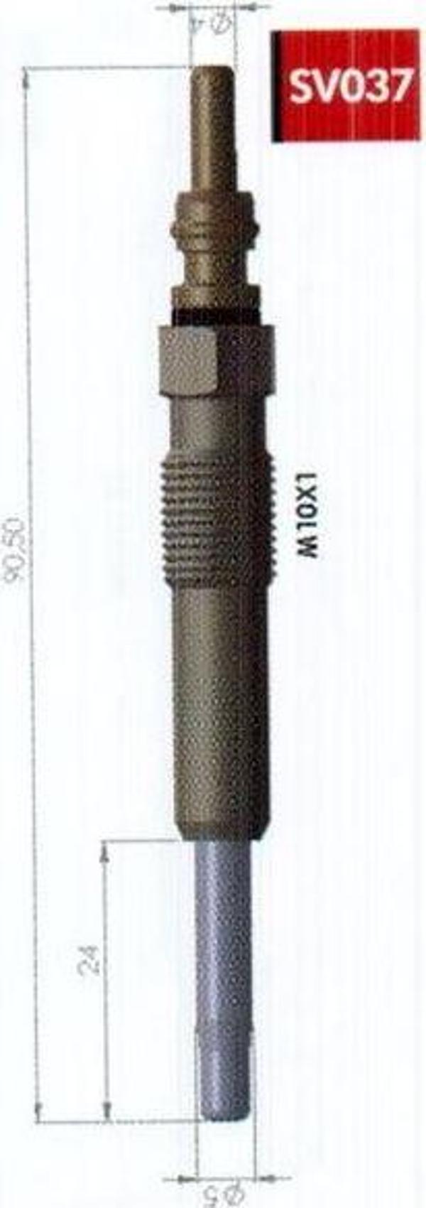 Kızdırma Bujisi 11V Renault Clıo-Megane-Kangoo-Laguna-Master Dacıa Logan  Nıssan Mıcra 1.5Dizel - Image 1