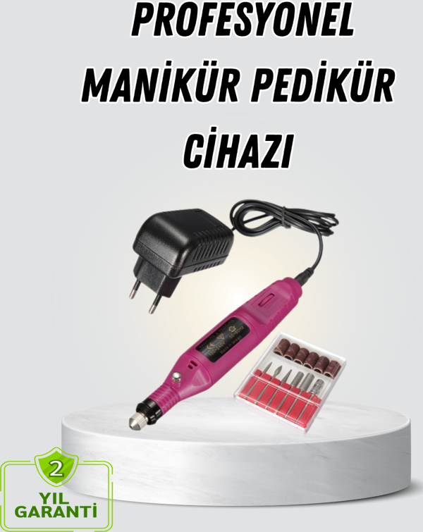 Profesyonel Tırnak Manikür Aleti – Şarjlı, Ayarlanabilir Hız, Düşük Titreşim ve Sessiz Motor Teknolo - Image 1