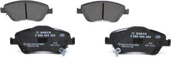 Fren Balatası Ön Toyota Corolla D4D 07-12 - Corolla 1.4 D4D 13>  Aurıs D4D 07-12 - Image 1