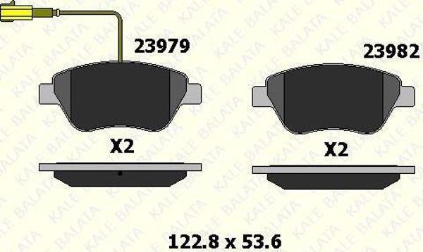 Fren Balata Tek Fişli Fıat Lınea 1.3 -Stılo-Bravo-Sıena-Palıo-Albea 1.2/1.4/1.6/1.9D M.Jet 1 - Image 1