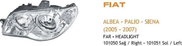 Far Sağ Motorlu Fıat Albea 2005-2007 (Koli Ad 4) - Image 1