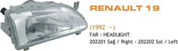 Far Sağ Renault R19 92-> - Image 1