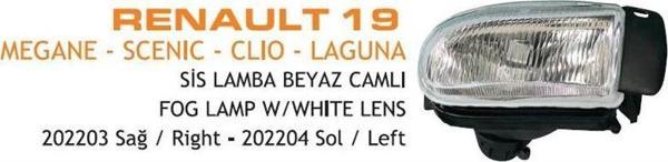 Sis Lambası Elips Renault R19 Em Beyaz Sağ - Image 1