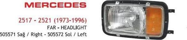 Far Sağ Mercedes 2517-2521 Kamyon (1973-1996) E-Belgeli - Image 1