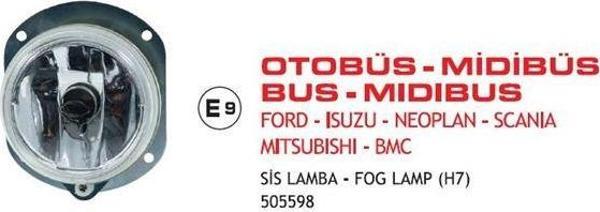 Sis Lambası Ford Kargo-Isuzu Turkuaz -Scanıa Otobüs (2003>) E9 Belgeli E-Belgeli - Image 1