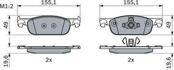 Ön Balata Renault Clıo Iv 0.9 Tce-1.2-1.5Dcı 12=> Dacıa Duster-Logan Iı- Sandero Iı 1.2-1.5Dcı 12=> - Image 1