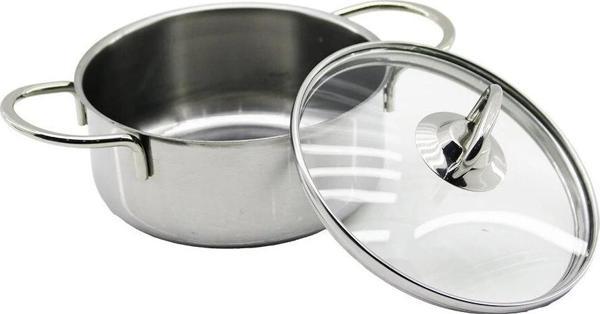 14cm   Cam Kapak   Mini  Çelik Tencere - Image 1