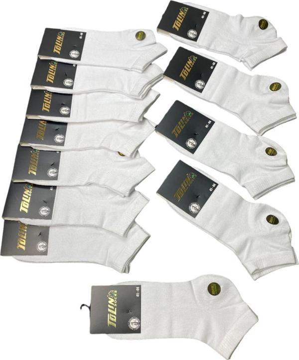 Erkek 12 li Bambu Dikişsiz Patik Çorap Seti 10500 - Image 1