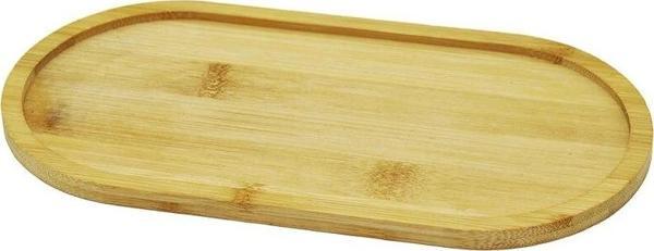 Oval Ahşap Bambu Yağdanlık Altlık 12x23cm - Image 1