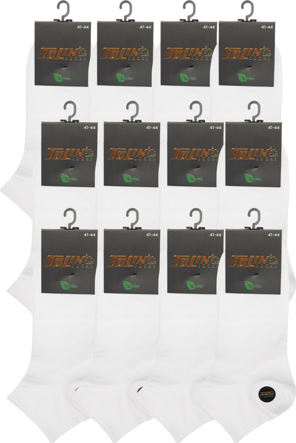 Erkek 12 li Bambu Dikişsiz Patik Çorap Seti 10500 - Image 1