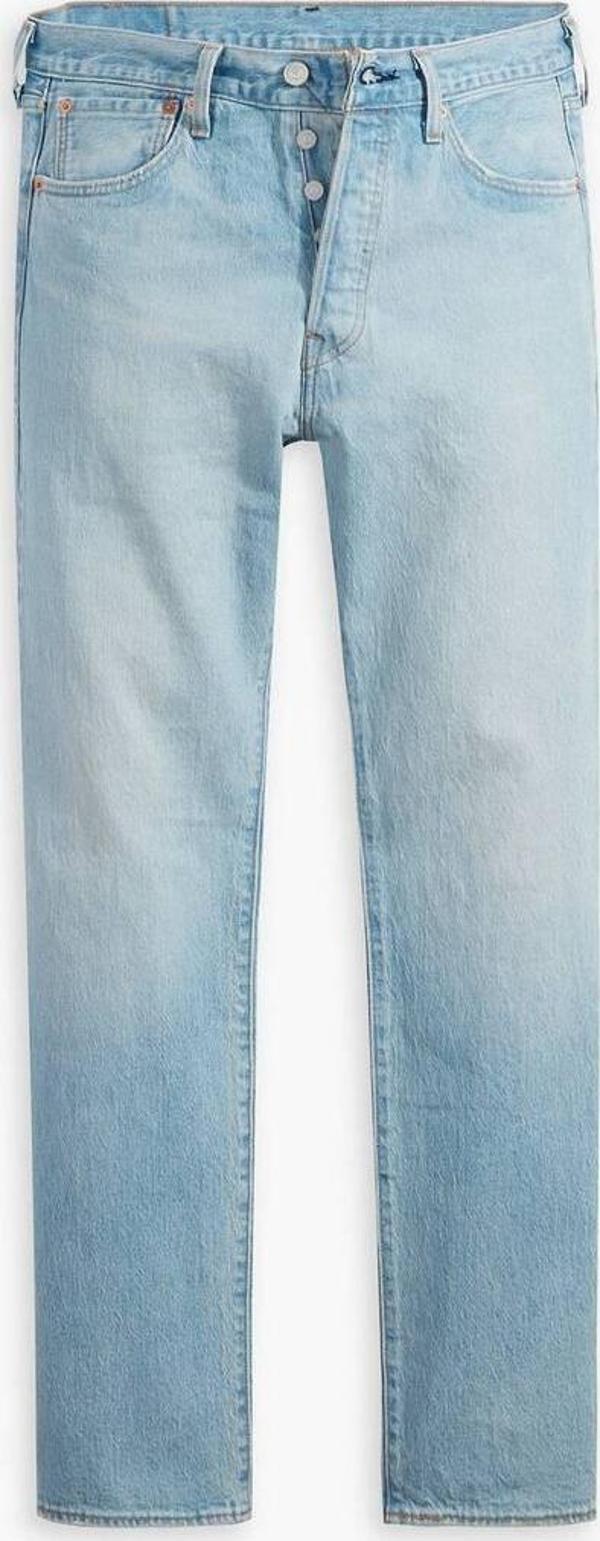 Erkek Açık Mavi 501 ORIGINAL Stretch Blank Tab Kot Pantolon - Image 1