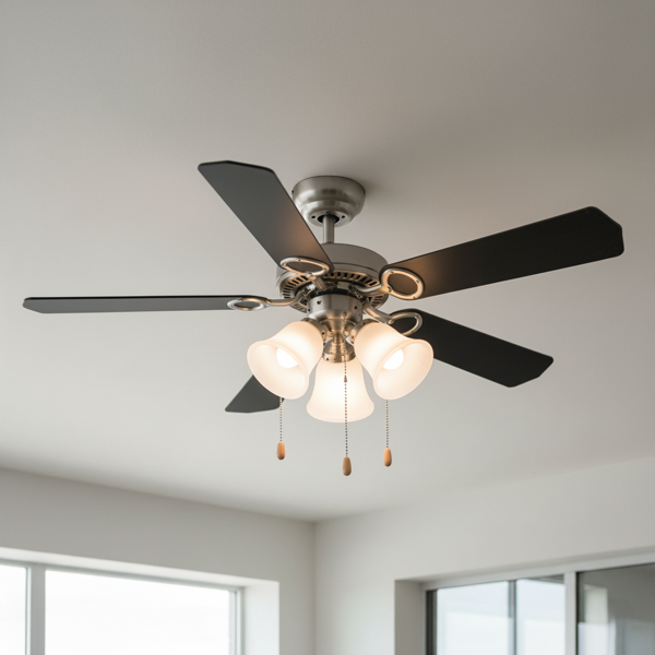 5 Kanatlı Metal Dekoratif Tavan Vantilatörü 60W KCF284 - Image 1