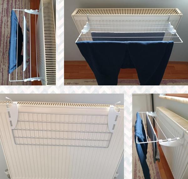 60x30cm 5 Telli Kalorifer Petek Çamaşır, Kıyafet Kurutma Askılığı - Image 1