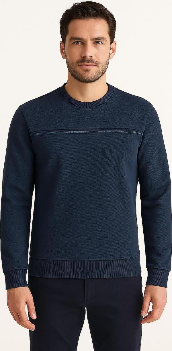 Gewer Uzun Kol Sıfır Yaka Erkek Selanik -7444 - Image 1