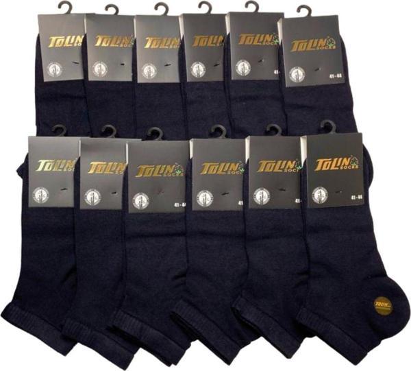 Erkek 12 li Bambu Dikişsiz Patik Çorap Seti 10500 - Image 1