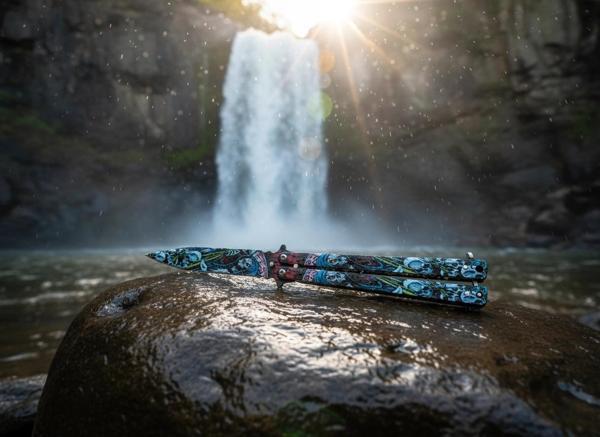 AlsepeteAvm Kuru Kafa Ağ Baskı İşlemeli Tanto Kamp Çakısı - Image 1