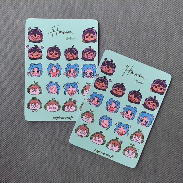 Papirus Craft İfadeler 18 Li Sticker Çıkartma - Image 1