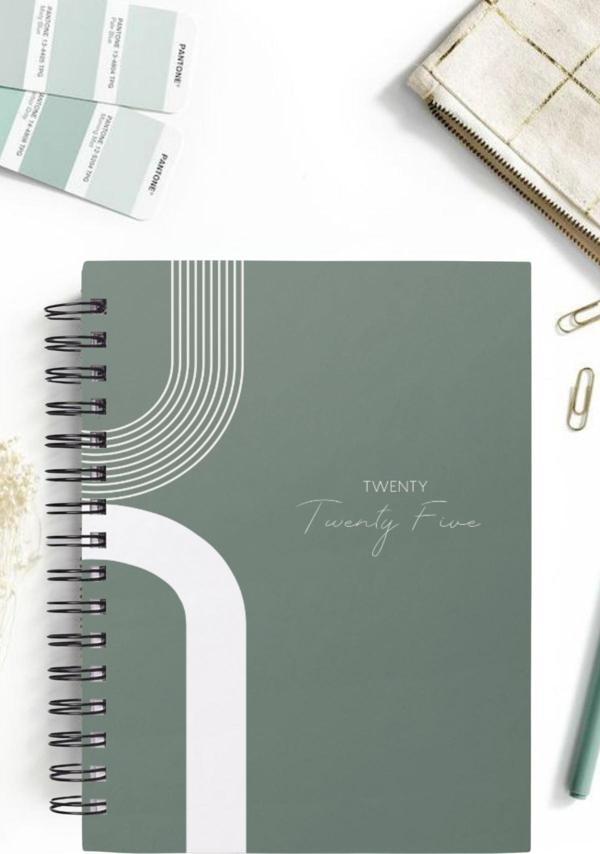 Papirus Craft A5 Spiralli Süresiz Planlayıcı Ajanda-12 Aylık-Sade Modeller - Image 1